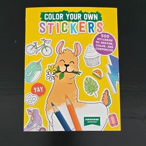 Color Your Own Sticker Book